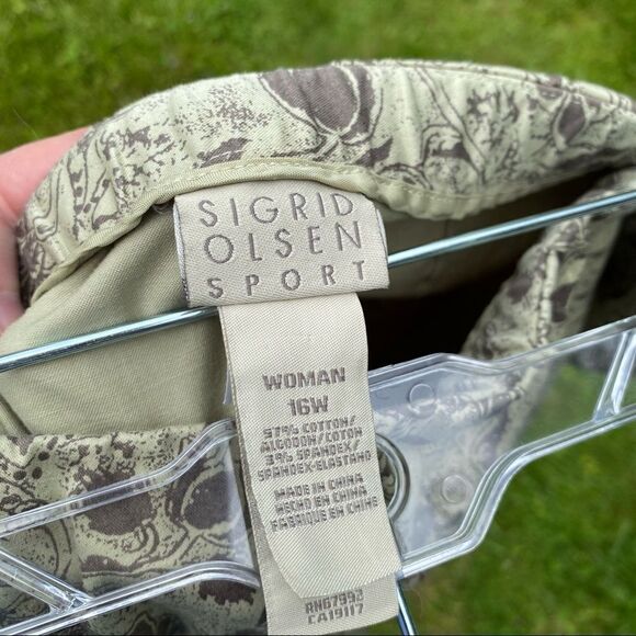 Sigrid Olsen Sport Lagenlook Wide Leg Floral Pants 16W - Picture 7 of 11